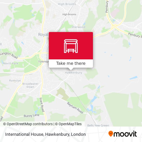 International House, Hawkenbury map