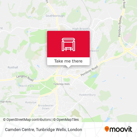 Camden Centre, Tunbridge Wells map