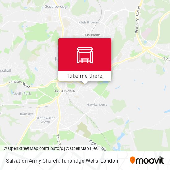 Salvation Army Church, Tunbridge Wells map