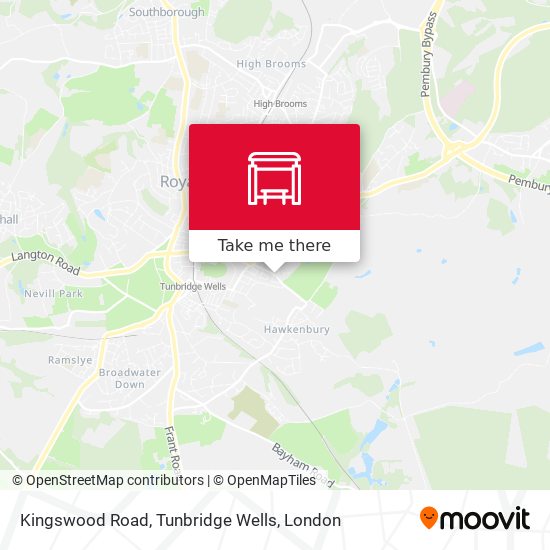 Kingswood Road, Tunbridge Wells map