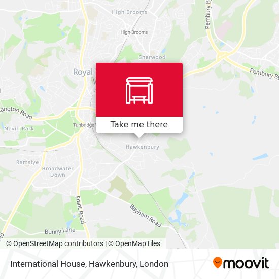 International House, Hawkenbury map