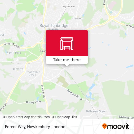 Forest Way, Hawkenbury map