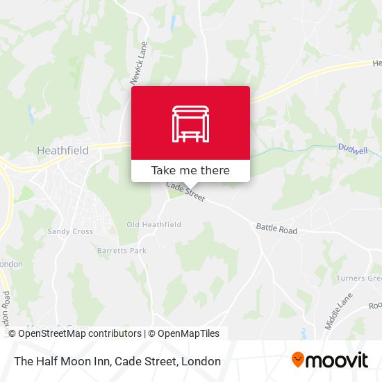 The Half Moon Inn, Cade Street map