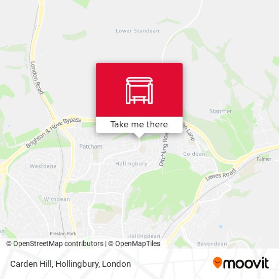 Carden Hill, Hollingbury map