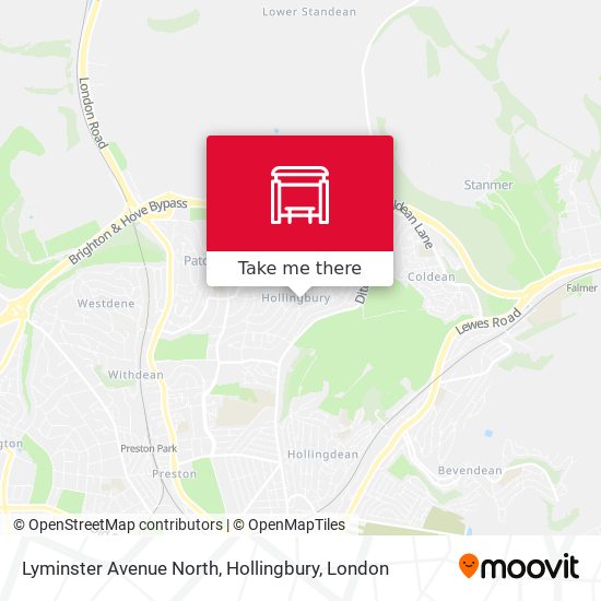 Lyminster Avenue North, Hollingbury map