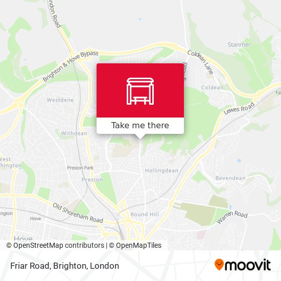 Friar Road, Brighton map