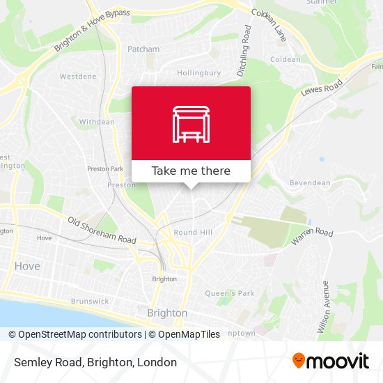 Semley Road, Brighton map