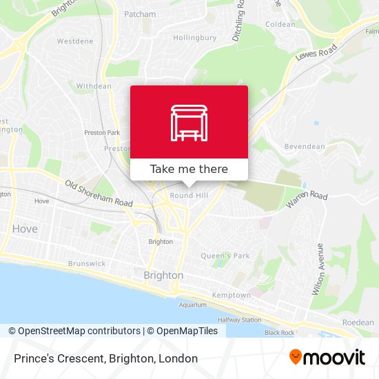 Prince's Crescent, Brighton map