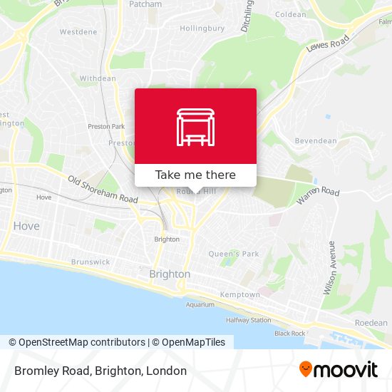 Bromley Road, Brighton map