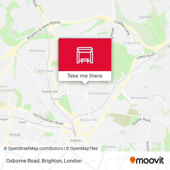 Osborne Road, Brighton map