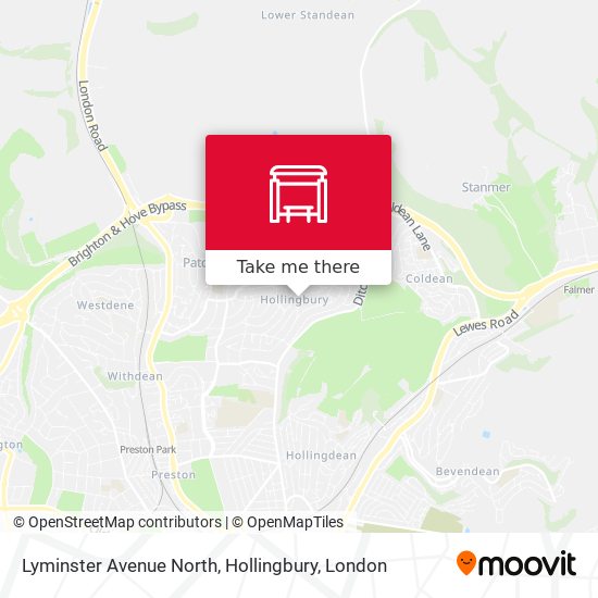 Lyminster Avenue North, Hollingbury map