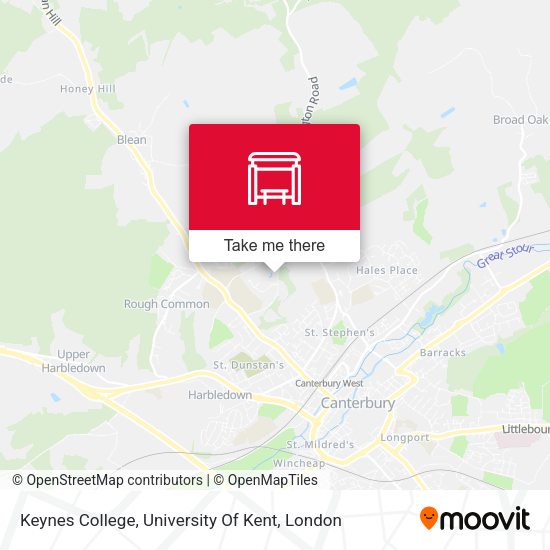 Keynes College, University Of Kent map