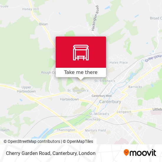 Cherry Garden Road, Canterbury map