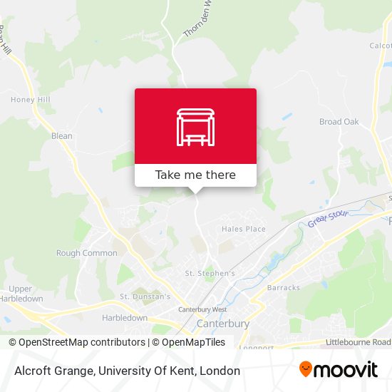 Alcroft Grange, University Of Kent map