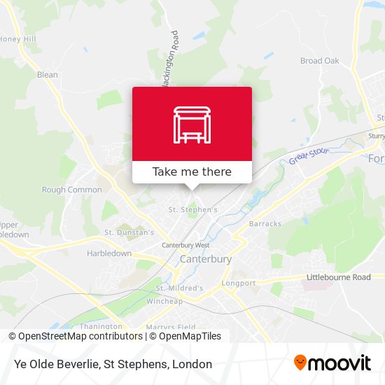 Ye Olde Beverlie, St Stephens map
