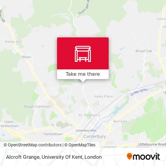 Alcroft Grange, University Of Kent map