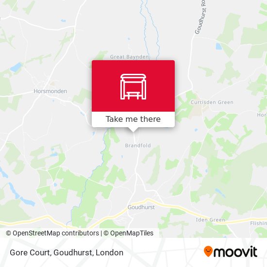 Gore Court, Goudhurst map