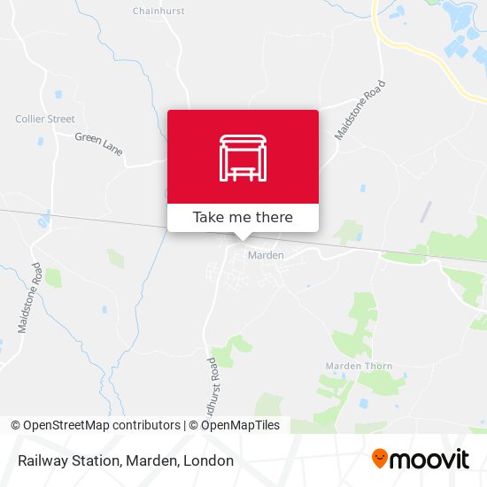Railway Station, Marden map