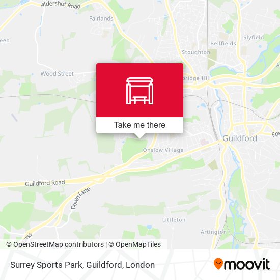 Surrey Sports Park, Guildford map