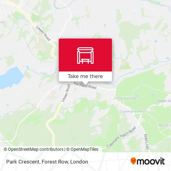 Park Crescent, Forest Row map