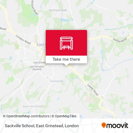 Sackville School, East Grinstead map
