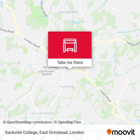 Sackville College, East Grinstead map