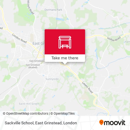 Sackville School, East Grinstead map