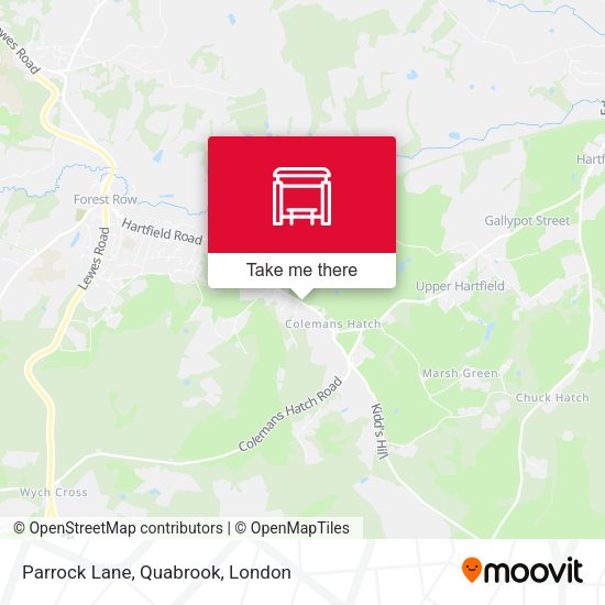 Parrock Lane, Quabrook map