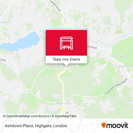 Ashdown Place, Highgate map