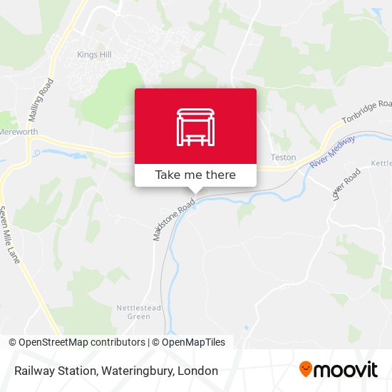 Railway Station, Wateringbury map