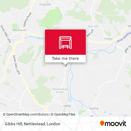 Gibbs Hill, Nettlestead map