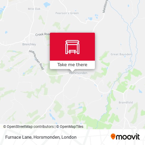 Furnace Lane, Horsmonden map