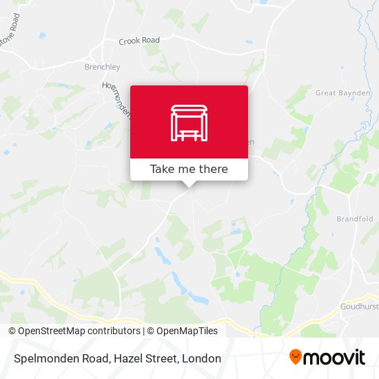 Spelmonden Road, Hazel Street map