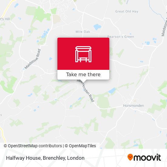 Halfway House, Brenchley map