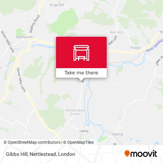 Gibbs Hill, Nettlestead map
