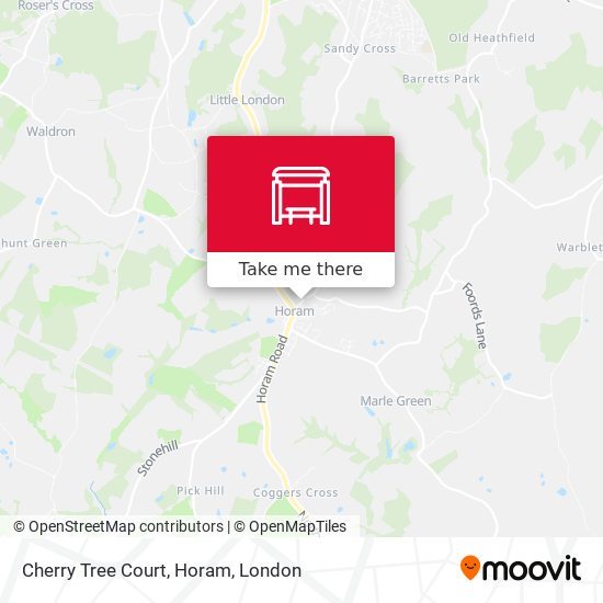 Cherry Tree Court, Horam map
