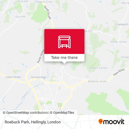Roebuck Park, Hellingly map