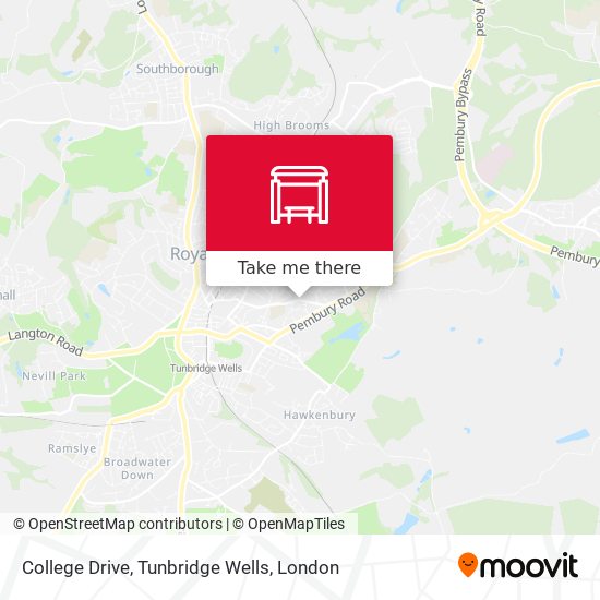 College Drive, Tunbridge Wells map