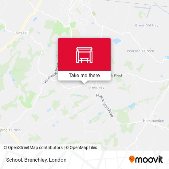 School, Brenchley map