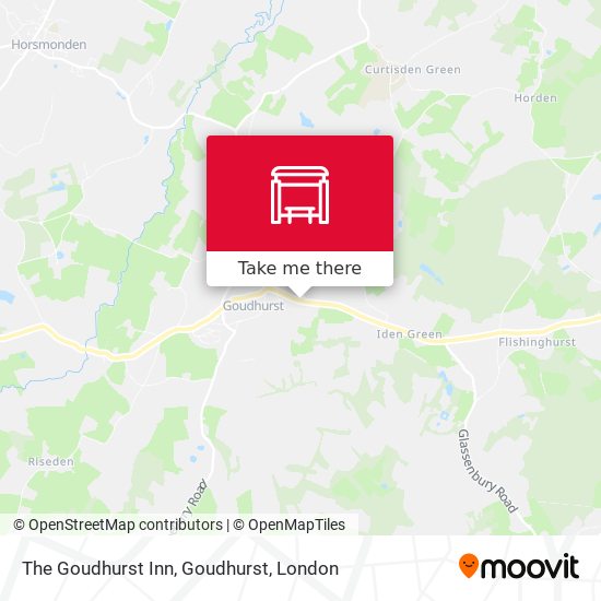 The Goudhurst Inn, Goudhurst map