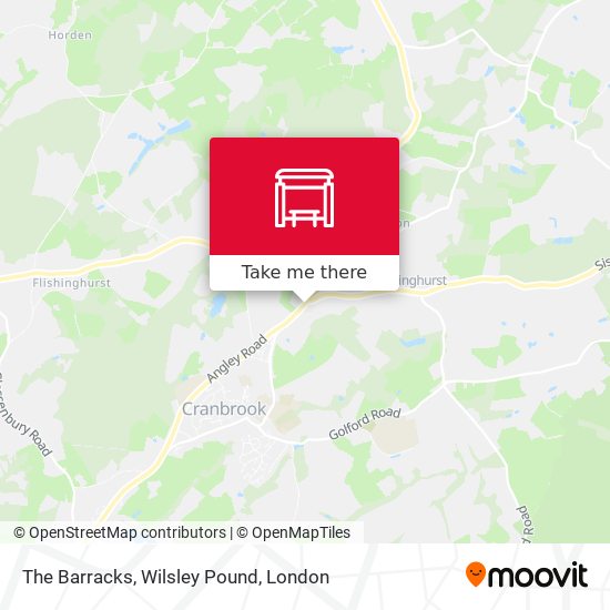 The Barracks, Wilsley Pound map