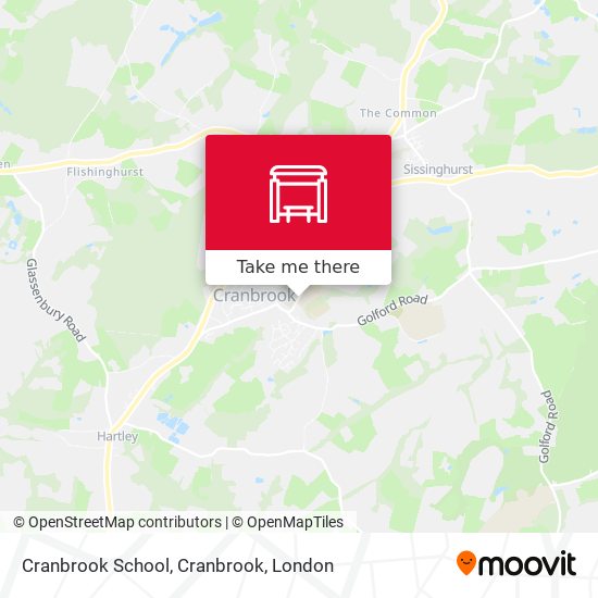 Cranbrook School, Cranbrook map