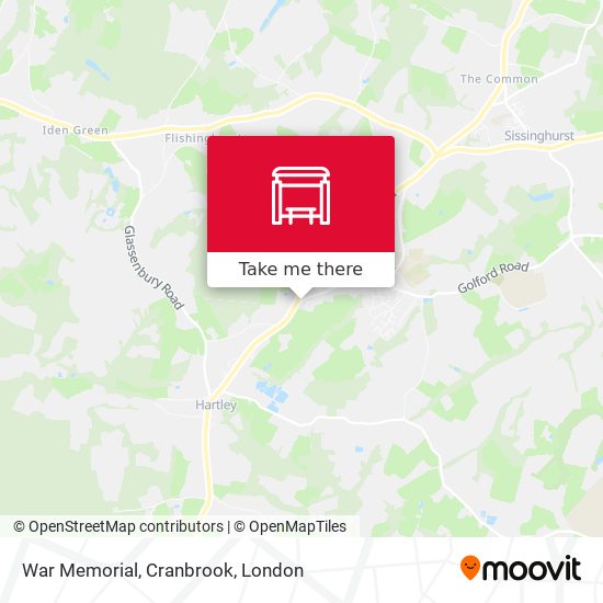 War Memorial, Cranbrook map