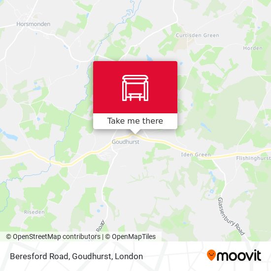 Beresford Road, Goudhurst map