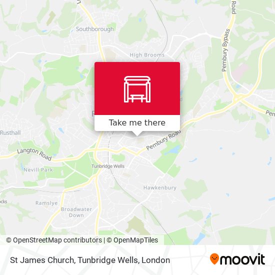 St James Church, Tunbridge Wells map