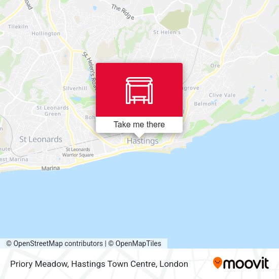 Priory Meadow, Hastings Town Centre map
