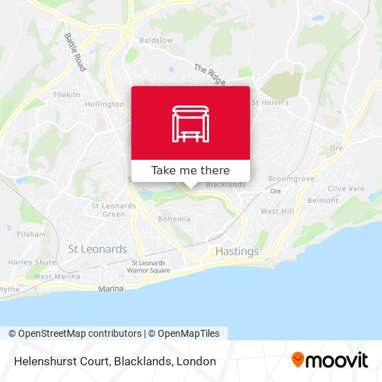 Helenshurst Court, Blacklands map
