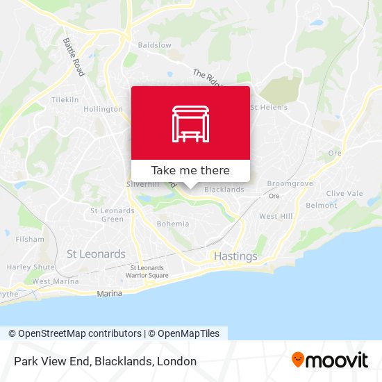 Park View End, Blacklands map