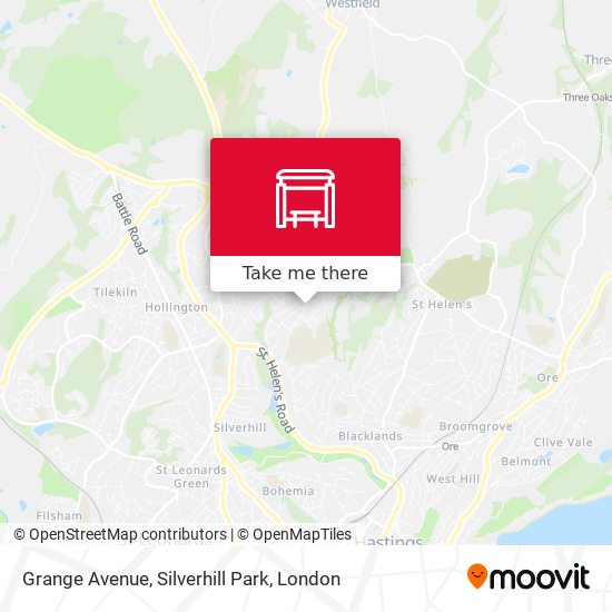 Grange Avenue, Silverhill Park map
