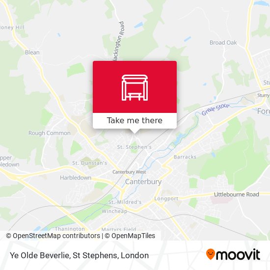 Ye Olde Beverlie, St Stephens map